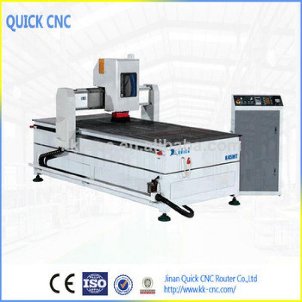 Jinan QUICK CNC ROUTER CO.,LTD ,wood door making cnc machine ,with 4th axis ,(roatry aixs) ,working area 1300*2500 K1325 #1 image